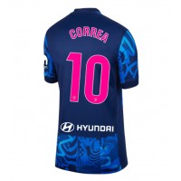 Camiseta Atletico Madrid Angel Correa #10 Tercera Equipación para mujer 2024-25 manga corta